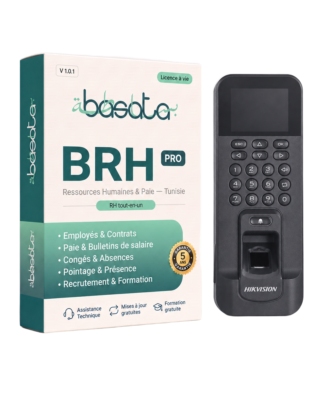 BRH — RH & paie + pointeuse Hikvision Basata